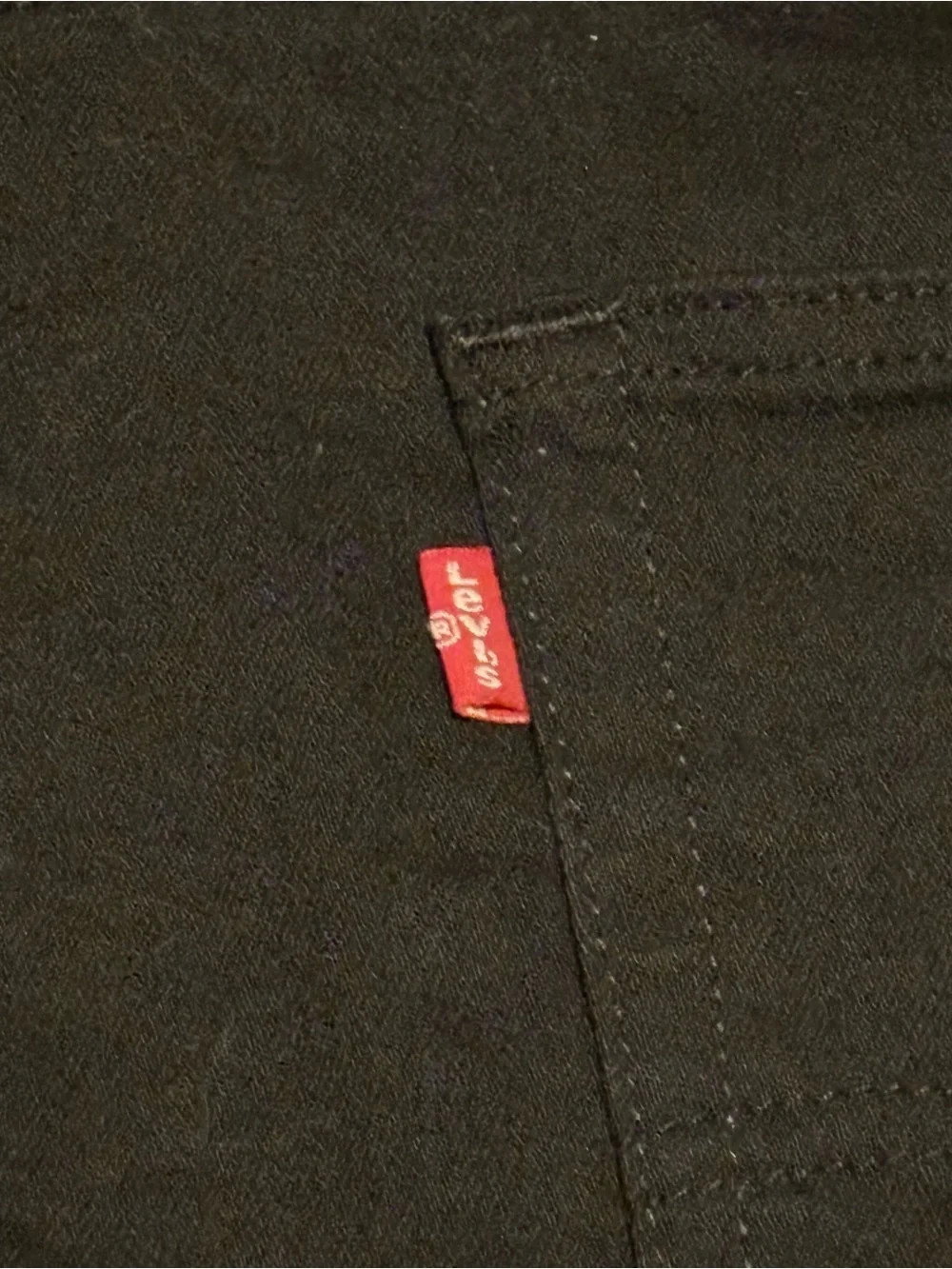 Levi's 569 Men's Loose Straight Stretch Black Denim Shorts 5-Pocket Zip - 38